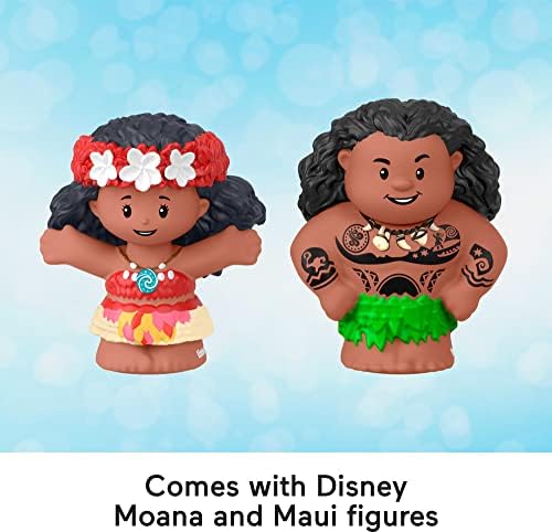 Fisher-Price Little People Toddler Toy Disney Princess Moana Maui's Canoe Sail Boat with