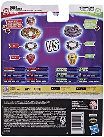Beyblade Burst Surge Speedstorm World Spryzen S6 and Betromoth B6 Spinning Top Dual Pack