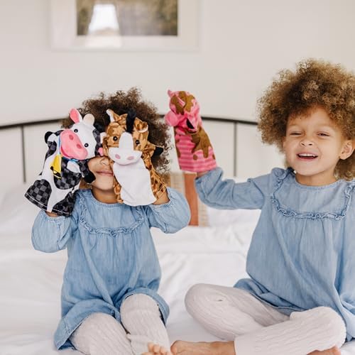 Melissa & Doug Melissa Doug Farm Friends Hand Puppets Set of 4 - Cow Horse Sheep and Pig