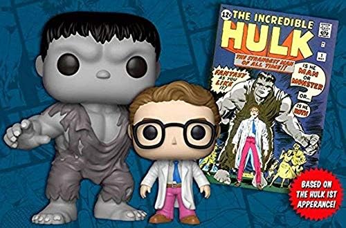 Funko POP Marvel 284 The Hulk and Bruce Banner 6 Collector Corps Vinyl Bobble-Heads Figure