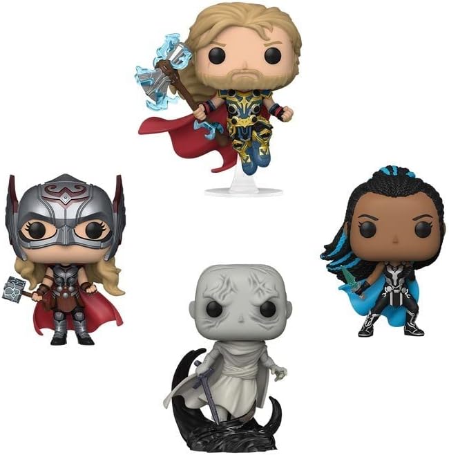 Funko Thor 4 Love and Thunder - Thor Mighty Thor Valkyrie Gorr US Pop 4-Pack