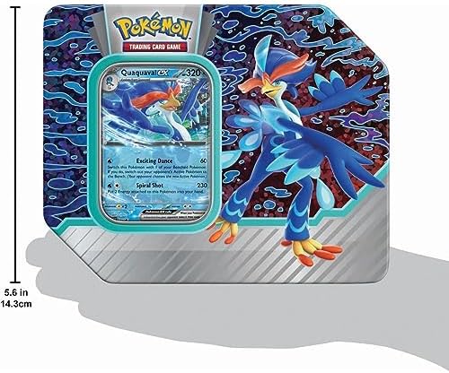 Pokemon TCG Paldea Partners Quaquaval EX Tin - 5 Packs Promos