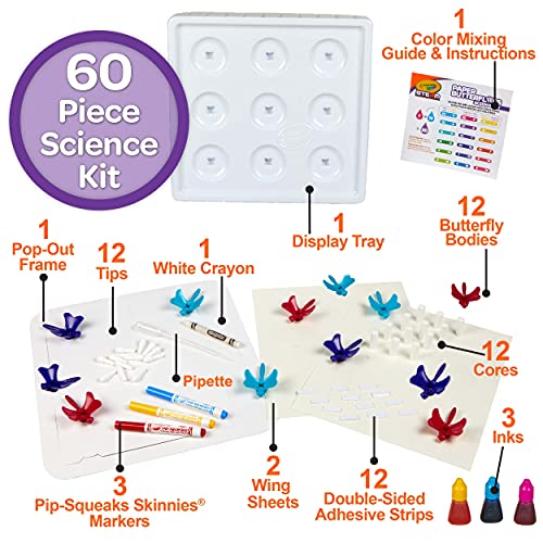 Crayola Paper Butterfly Science Kit STEAM Toy Ages 7 8 9 10