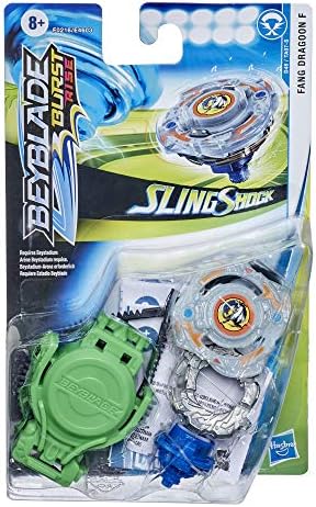 Beyblade Burst Rise Slingshock Fang Dragoon F Starter Pack - Left-Spin Battling Top Toy