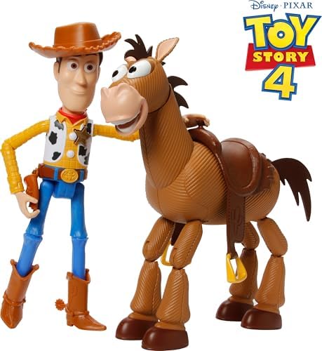Mattel Disney Pixar Toy Story 4 Movie Set of 2 Action Figures Pack Includes with Woody