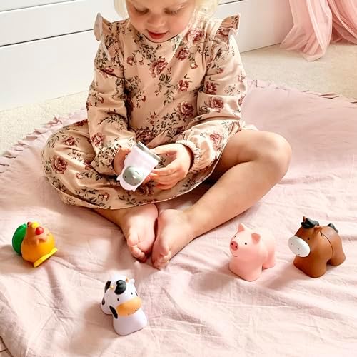 Melissa & Doug Melissa Doug Pop Blocs Farm Animals Educational Baby Toy - 10 Linkable