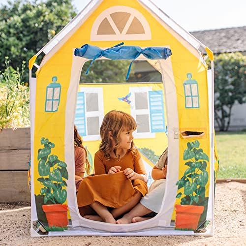 Melissa & Doug Melissa Doug Cozy Cottage Fabric Play Tent and Storage Tote Yellow