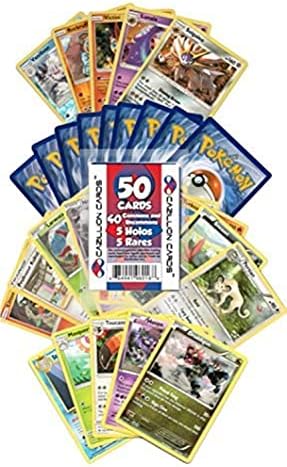 Pokemon Cazillion Cards Pokemon Cards 50 Card Assorted Lot CommonsUncommons Holos Rares