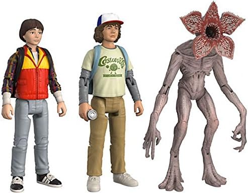 Funko Action Figure Stranger Things 3 Pack - Pack 2 Will Dustin and Demogorgon