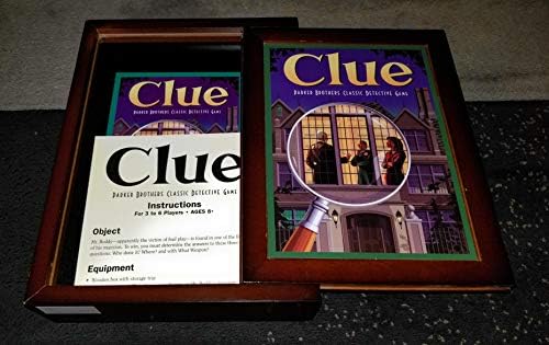 Hasbro Parker Brothers Vintage Game Collection Wooden Book Box Clue