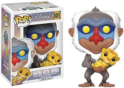 Disney The Lion King - Rafiki with Simba Funko Pop Vinyl Figure Bundled with Compatible