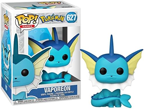 Pokemon - Vaporeon Pop Vinyl Figure Bundled with Compatible Pop Box Protector Case