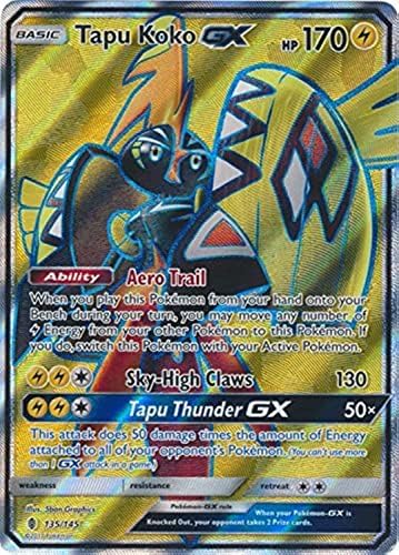 Pokemon - Tapu Koko-GX - 135145 - Full Art Ultra Rare - Sun Moon Guardians Rising