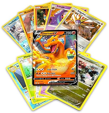 Pokemon 50 Official Pokemon Cards Collection with 5 Foils in Any Combination and at Least