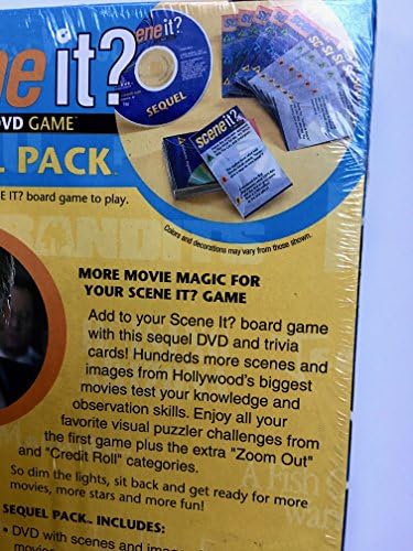 Mattel Scene It Sequel Pack Movie Edition More Film Clips Trivia Cards and Movie Stars