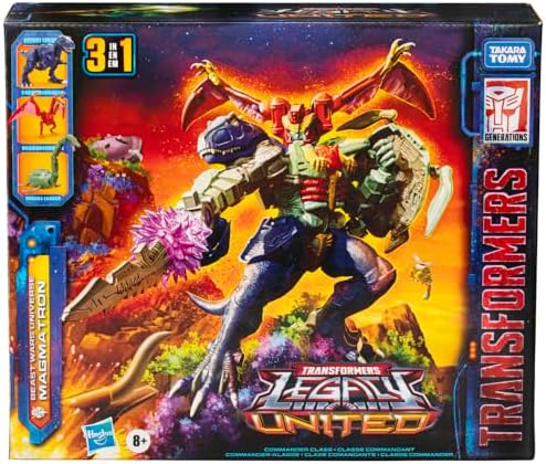 Transformers Legacy United Commander Class Beast Wars Universe Magmatron 10-inch 3-in-1
