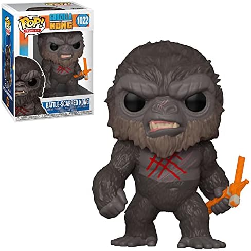 Funko POP Godzilla vs Kong - Battle Scarred King Kong Funko Pop Vinyl Figure Bundled with