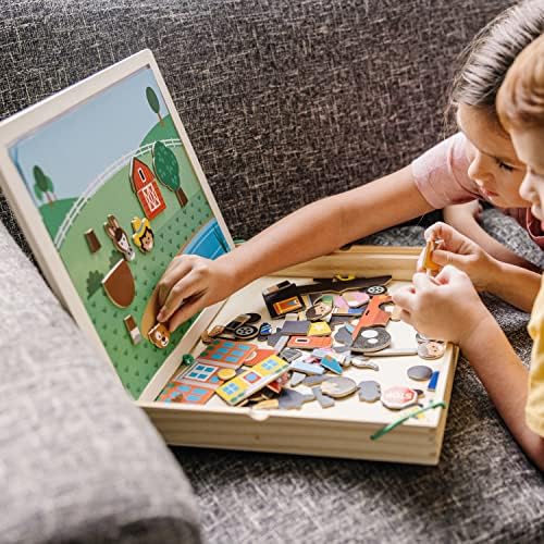 Melissa & Doug Melissa Doug Wooden Magnetic Matching Picture Game With 119 Magnets and
