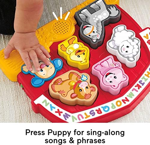 Fisher-Price Toddler Shape Sorting Toy Laugh Learn Farm Animal Puzzle