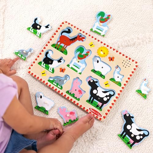 Melissa & Doug Melissa Doug Farm Animals Sound Puzzle