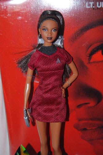 Barbie Star Trek Lt. Uhura AA Red Black Dress Lovely