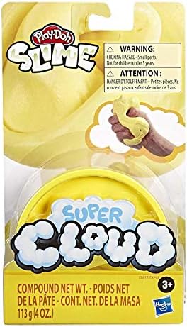 Play-Doh Super Cloud Single Can of Yellow Fluffy Slime Compound for 3 Years Up