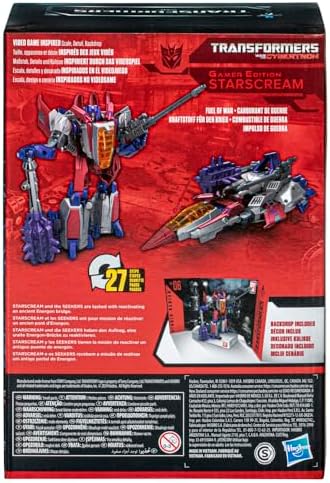 Transformers Studio Series Voyager War for Cybertron 06 Gamer Edition Starscream 6.5-inch