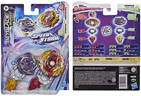 Beyblade Burst Surge Speedstorm World Spryzen S6 and Betromoth B6 Spinning Top Dual Pack
