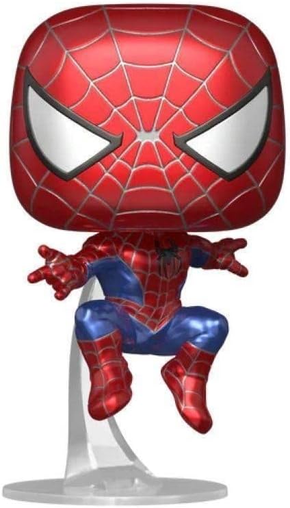 Funko Friendly Neighborhood Spider-Man No Way Home Metallic 1158 Bundled with Compatible