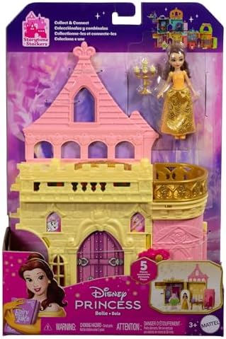 Mattel Disney Princess Storytime Stackers Belle's Castle Stackable Doll