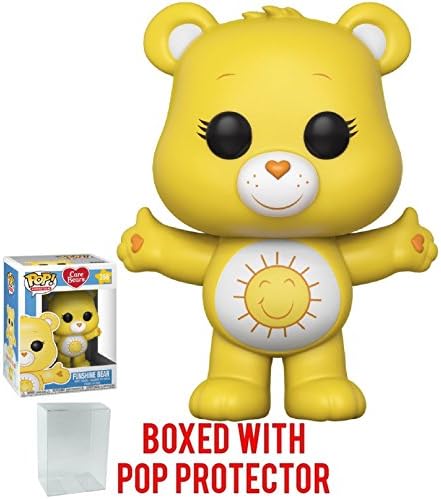 Funko Pop Animation Care Bears - Funshine Bear Vinyl Figure Bundled with Compatible Pop
