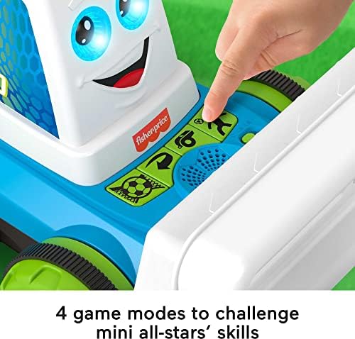 Fisher-Price Electronic Soccer Game Goaldozer Toy Motorized Net with Lights Sounds for