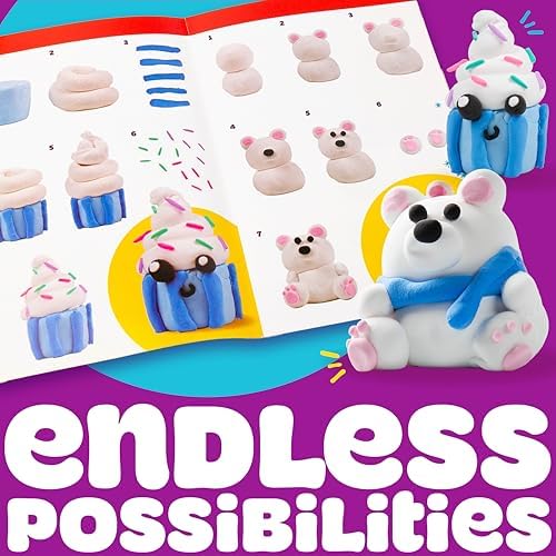 Play-Doh Brand Air-Dry Clay Bucket Paintable White Modeling Clay Arts Crafts Gift Craft