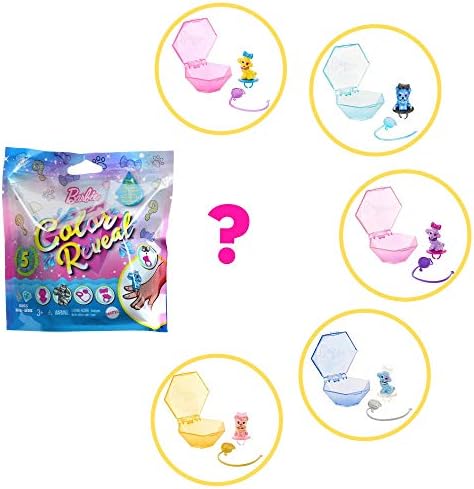 Barbie Mattel - Barbie Color Reveal Pets Glitter Series One Surprise Color Reveal with