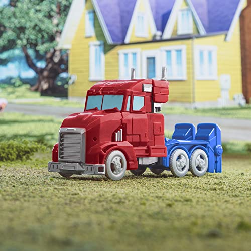 Transformers EarthSpark Warrior Class Optimus Prime Action Figure 5-Inch Robot for