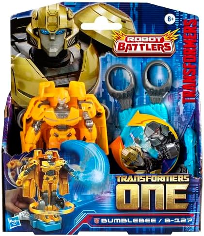 Transformers One Robot Battlers Bumblebee B-127 4.5-Inch Robot Action Figure Interactive