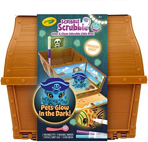 Crayola Scribble Scrubbie Pets Glow Ocean Playset for Boys Girls Gifts for Ages 3 4 5 6