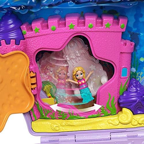 Polly Pocket Travel Toy with Micro Dolls Mermaid 2-in-1 Seashell Purse Playset Amazon