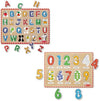 Melissa & Doug Melissa Doug Wooden Lift See Peg Puzzle