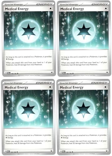 Pokemon Medical Energy 182182 - Paradox Rift - Pokemon Energy Card Lot x4 - Playset