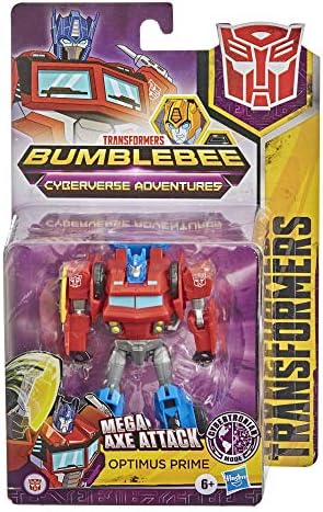 Transformers Bumblebee Cyberverse Adventures Warrior Class Optimus Prime Action Figure