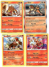 Pokemon - Entei Legendary Pokemon 4 Card Lot - Holo - 030197 - Obsidian Flames - 1498 -