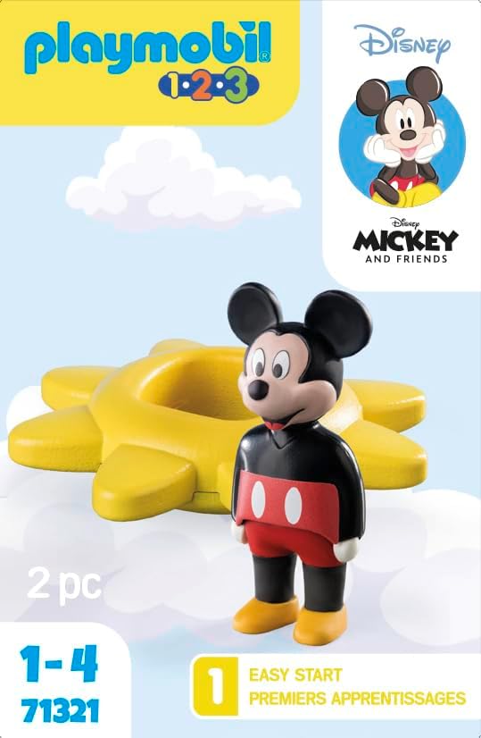 Playmobil 1.2.3 Disney Mickey's Spinning Sun with Rattle Feature