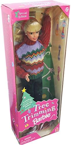 Barbie 1 X Christmas Tree Trimming Doll - Holiday 1998