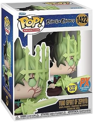Funko Pop Animation Black Clover - Yuno Spirit of Zephyr Glow-in-The-Dark PX Vinyl Figure