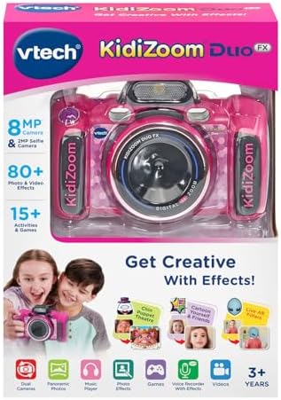 VTech KidiZoom Duo Camera FX Digital Dual Cameras Pink