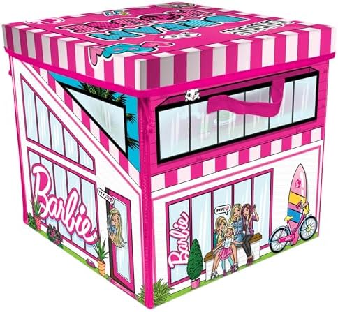 Barbie ZipBin 40 Doll Dream House Toy Box Playmat