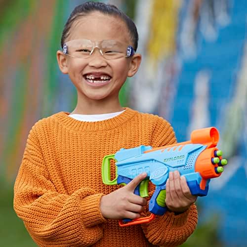 NERF Elite Junior Explorer Easy-Play Toy Foam Blaster 8 Darts for Outdoor Ages 6 Up