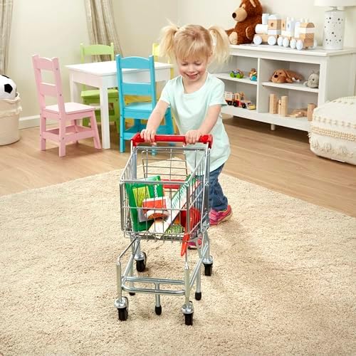Melissa & Doug Melissa Doug Toy Shopping Cart With Sturdy Metal Frame