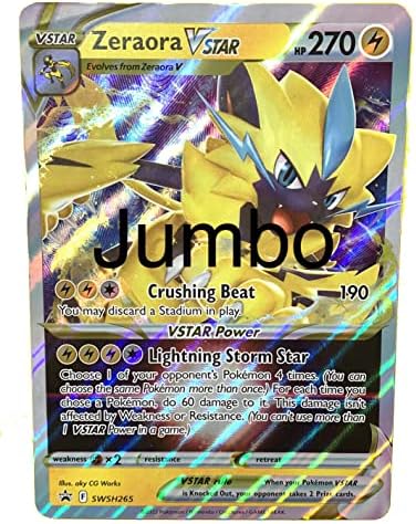 Pokemon Zeraora V - VSTAR - Oversize - Pokemon Jumbo Card - Black Star SWSH265